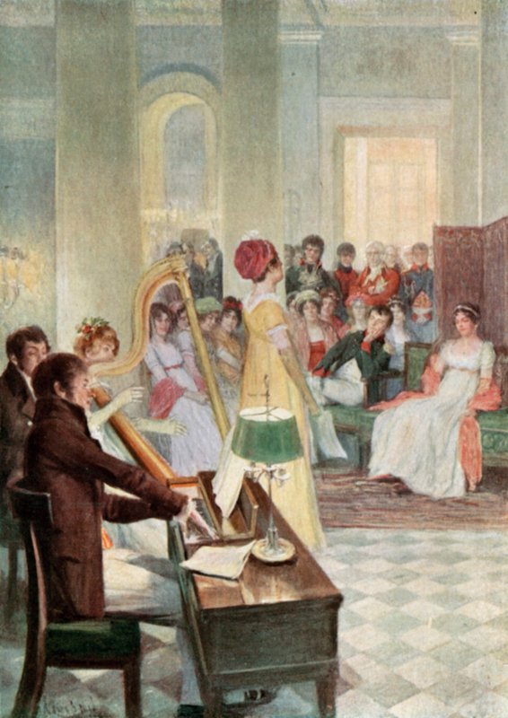 A Soiree at Malmaison by Felicien baron de Myrbach Rheinfeld