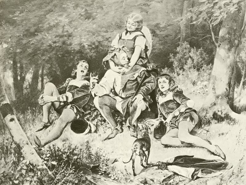 As You Like It. Act V, Scene III by Felix Octavius Carr Darley