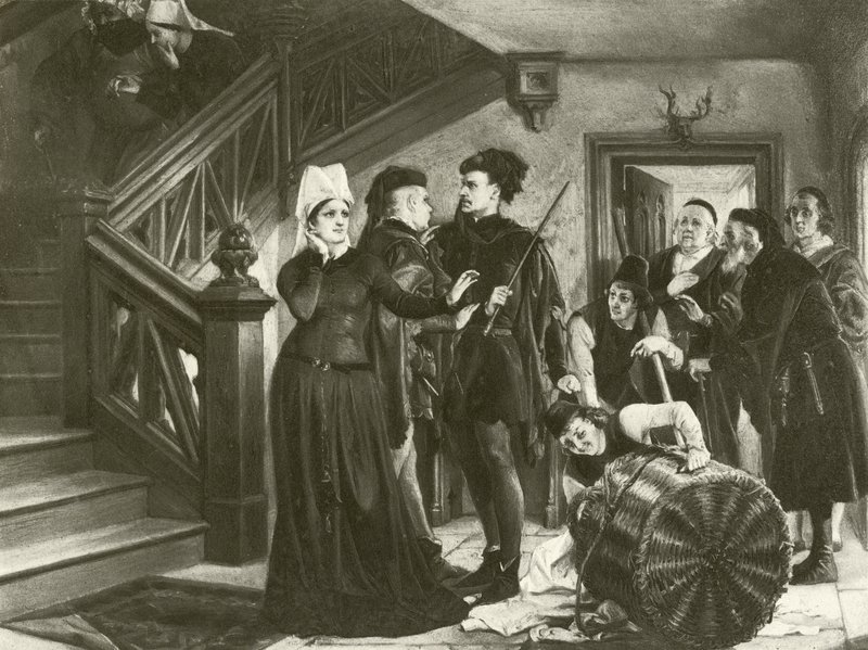 Merry Wives of Windsor. Act IV, Scene II by Felix Octavius Carr Darley