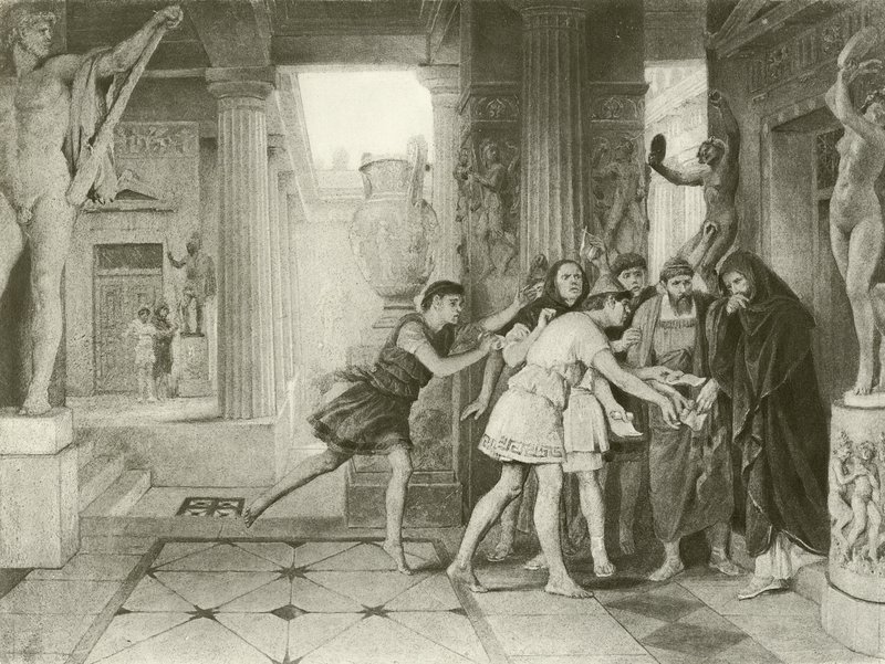 Timon of Athens. Act III, Scene IV by Felix Octavius Carr Darley