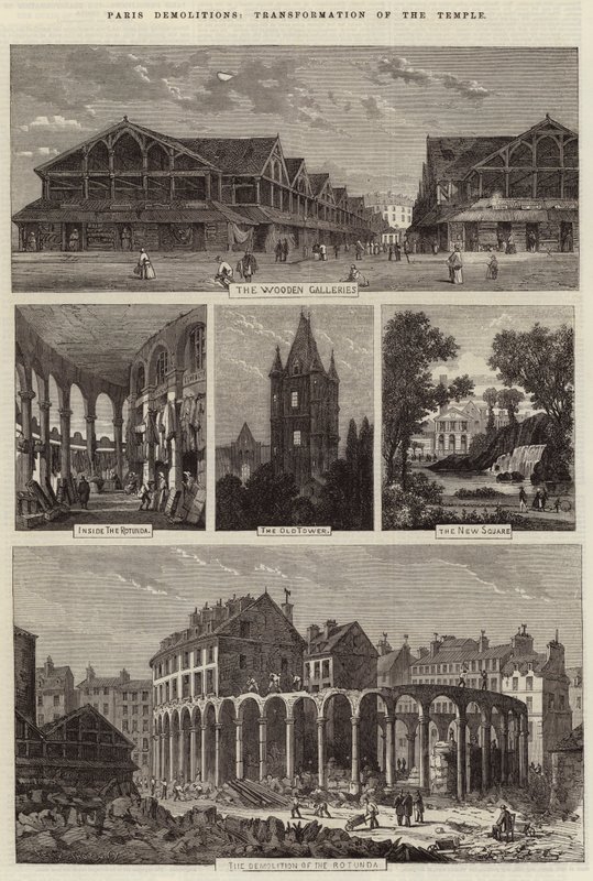 Paris Demolitions, Transformation of the Temple by Felix Thorigny