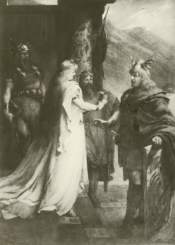Gotterdammerung, Act I by Ferdinand Leeke