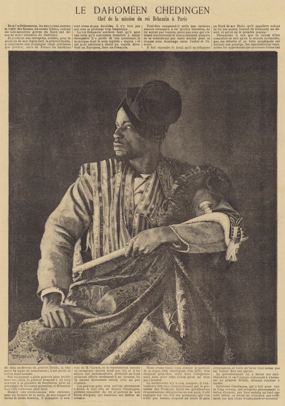 Chedingen, Leader of the Mission from the Dahomean King Behanzin to Paris by Fortune Louis Meaulle