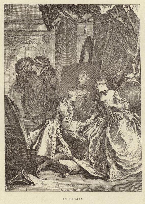 The Sicilian by Francois (after) Boucher