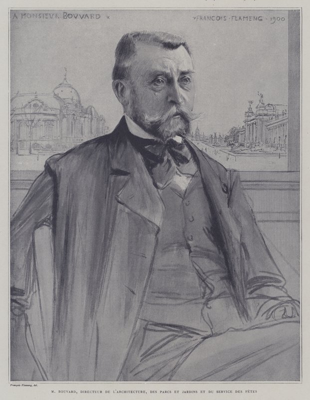 Joseph-Antoine Bouvard, French Architect and Administrator by Francois (after) Flameng