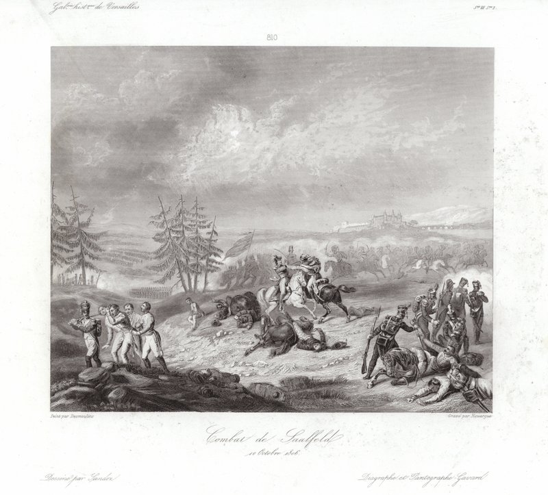Battle of Saalfeld by Francois Augustin Desmoulins