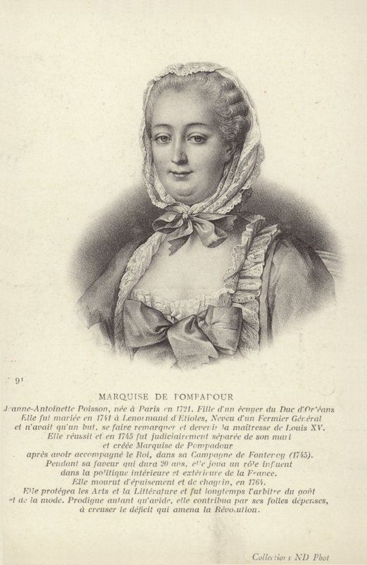 Marquise de Pompadour by Francois Hubert Drouais