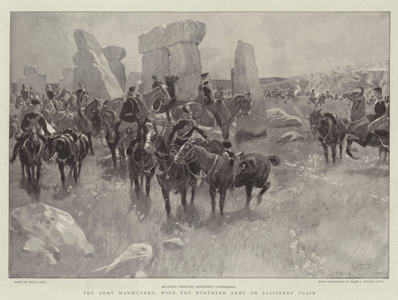 The Army Manoeuvres, with the Northern Army on Salisbury Plain by Frank Craig