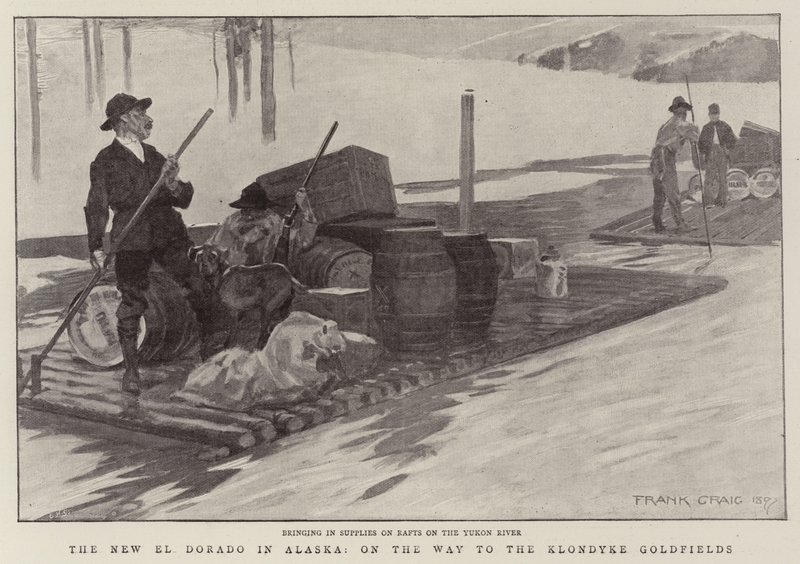 The New El Dorado in Alaska, on the Way to the Klondike Goldfields by Frank Craig