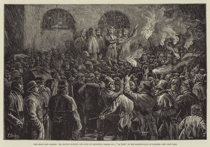 The Irish Land League, Mr Boyton Burning the Duke of Leinster