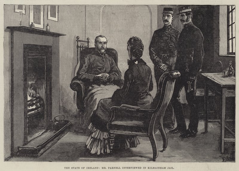 The State of Ireland, Mr Parnell interviewed in Kilmainham Jail by Frank Dadd