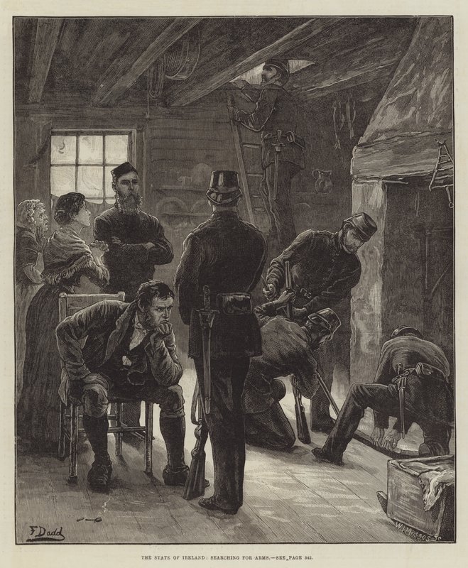 The State of Ireland, searching for Arms by Frank Dadd