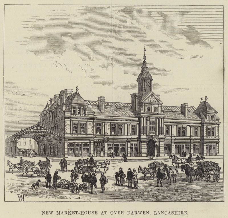 New Market-House at Over Darwen, Lancashire by Frank Watkins