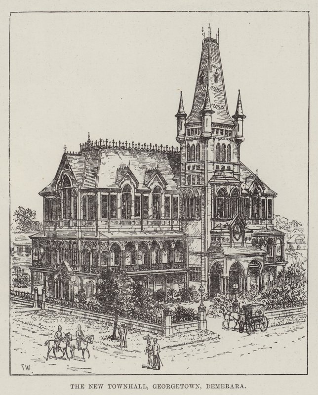The New Townhall, Georgetown, Demerara by Frank Watkins
