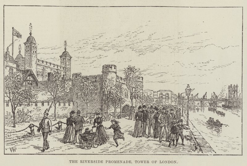 The Riverside Promenade, Tower of London by Frank Watkins