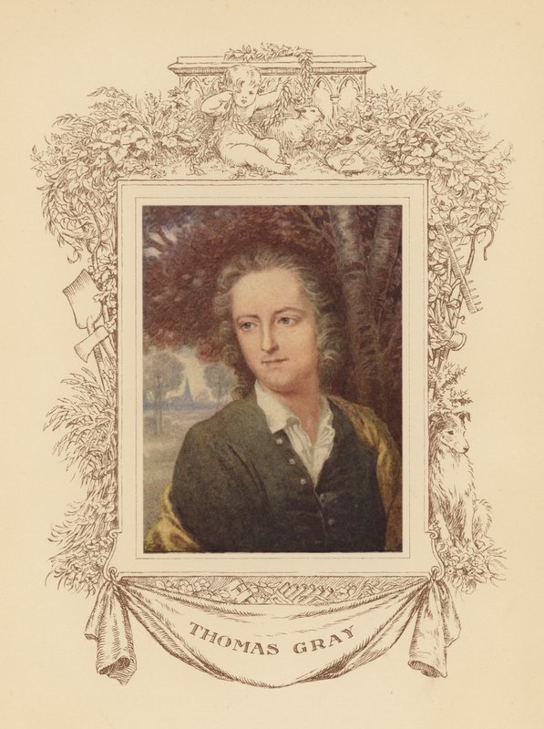 Portrait of the poet Thomas Gray by Frank Adams