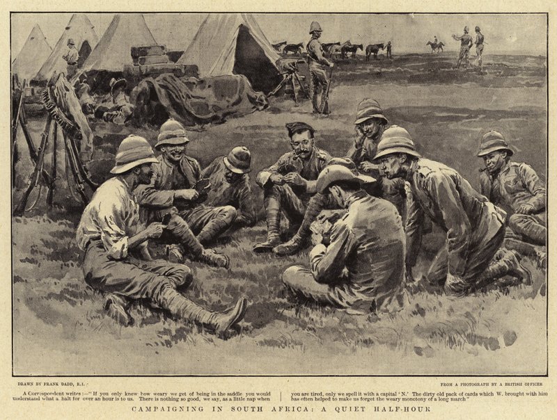 Campaigning in South Africa, a Quiet Half-Hour by Frank Dadd