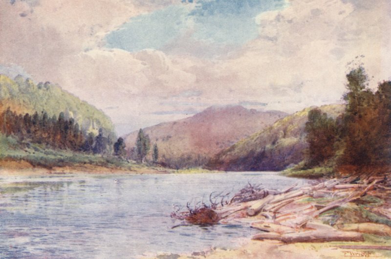 New Zealand: Below the Junction of the Buller and Inangahua Rivers by Frank H Wright