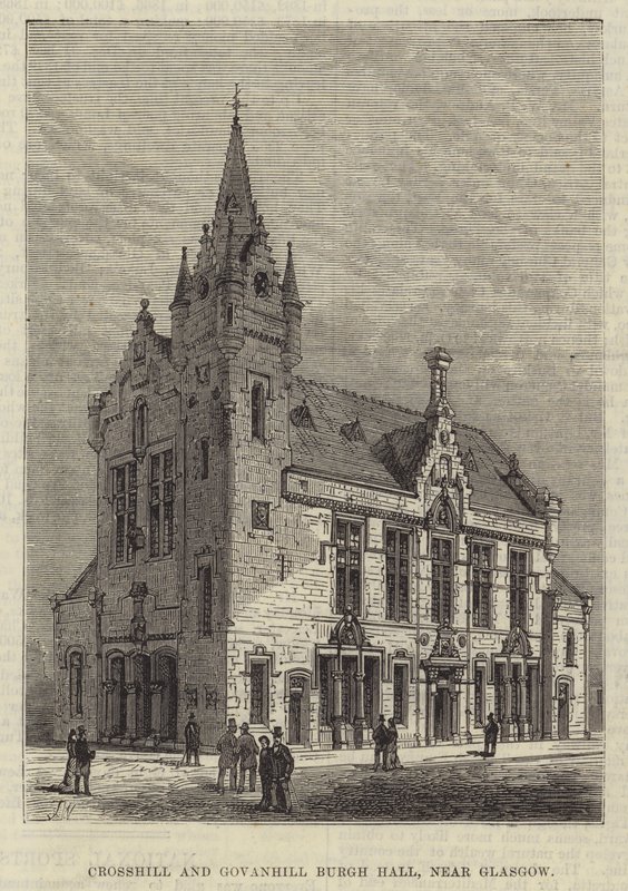 Crosshill and Govanhill Burgh Hall, near Glasgow by Frank Watkins