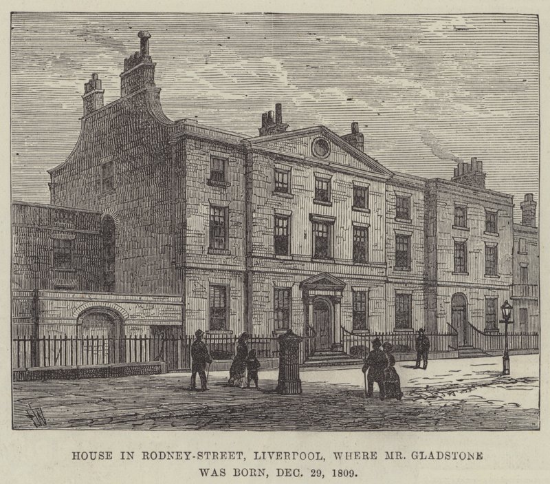 House in Rodney-Street, Liverpool, Where Mr. Gladstone Was Born, 29 December 1809 by Frank Watkins
