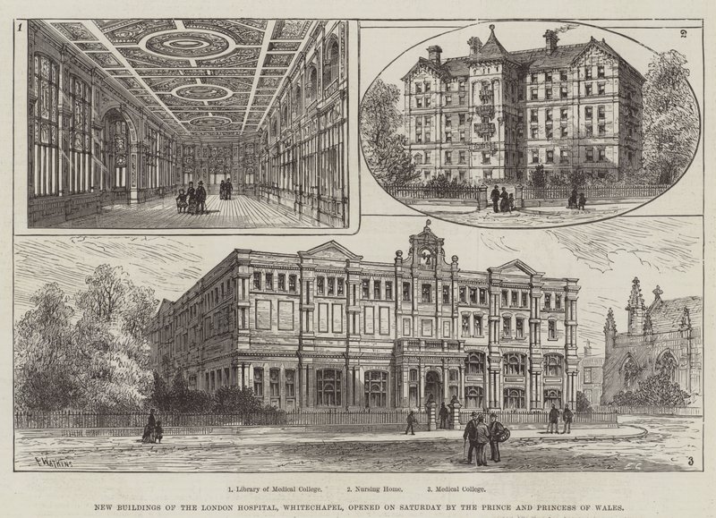 New Buildings of the London Hospital, Whitechapel, opened on Saturday by the Prince and Princess of Wales by Frank Watkins