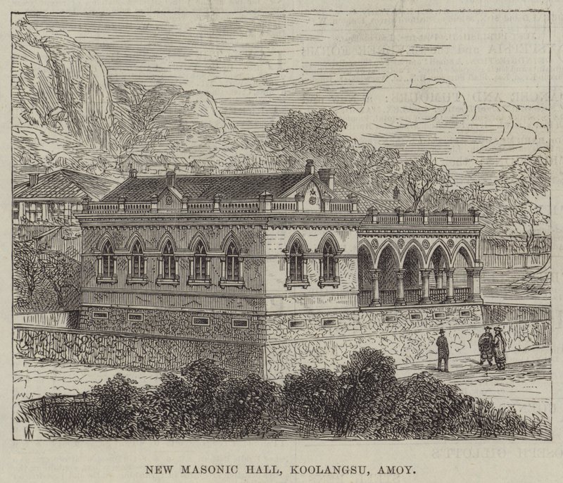 New Masonic Hall, Koolangsu, Amoy by Frank Watkins
