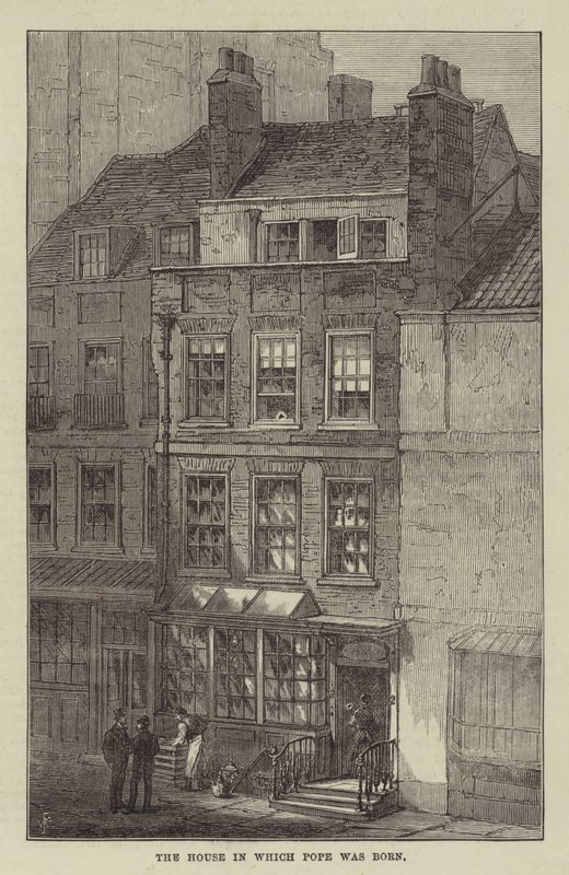 The House in Which Pope Was Born by Frank Watkins