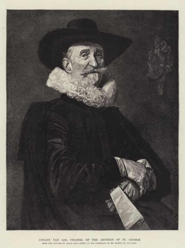Johann van Loo, Colonel of the Archers of St George by Frans Hals