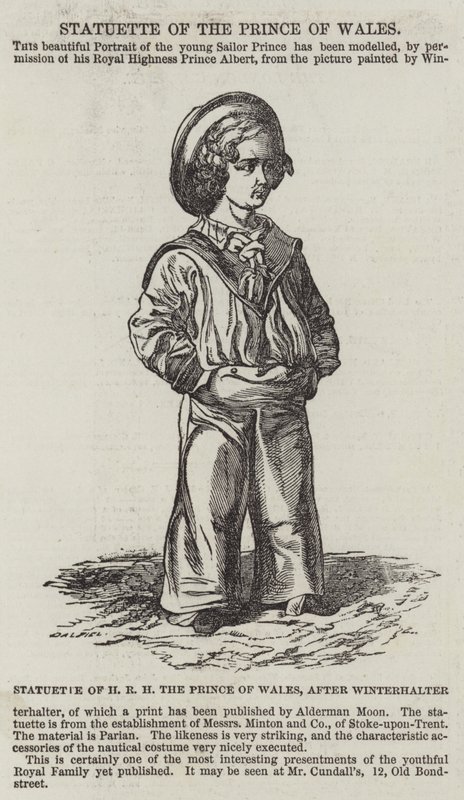 Statuette of HRH the Prince of Wales by Franz Xaver Winterhalter