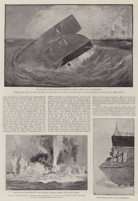 The Loss of the Victoria by Fred T. Jane