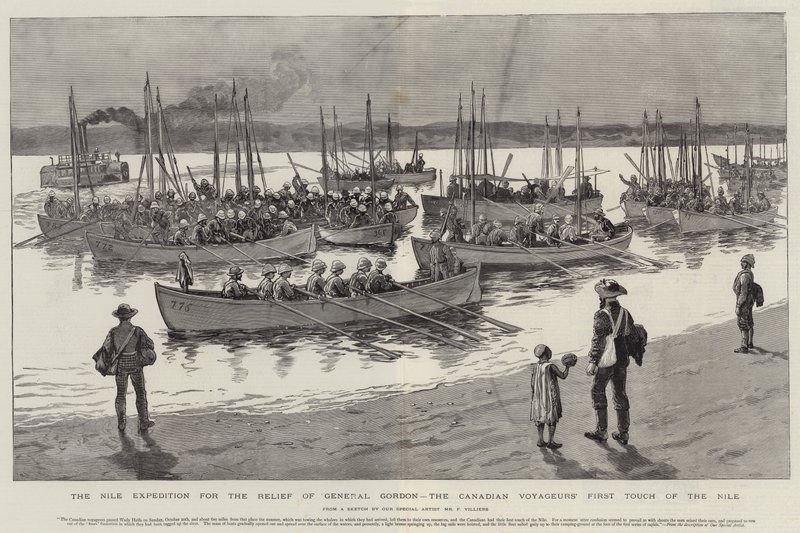The Nile Expedition for the Relief of General Gordon, the Canadian Voyageurs