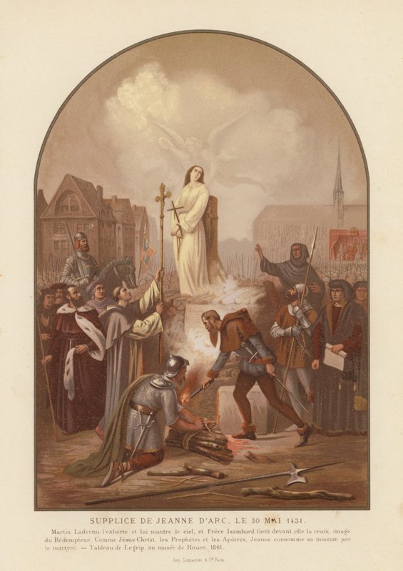 Martyrdom of Joan of Arc by Frederic Legrip