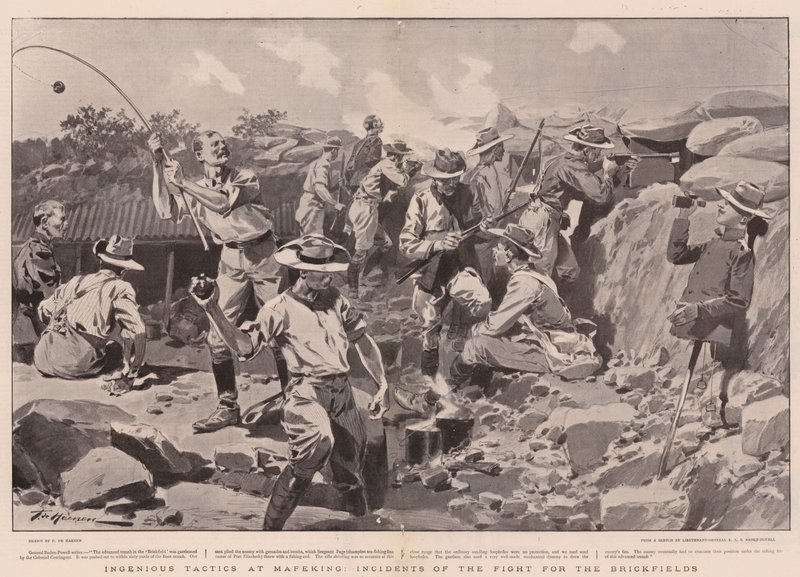 Ingenious Tactics at Mafeking, Incidents of the Fight for the Brickfields by Frederic de Haenen