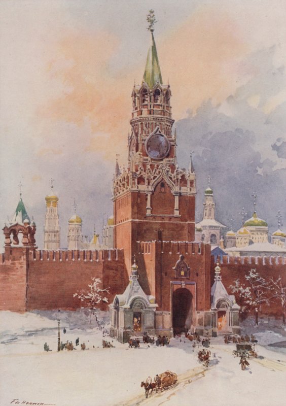 The Saviour (Spassky) Tower of the Kremlin by Frederic de Haenen