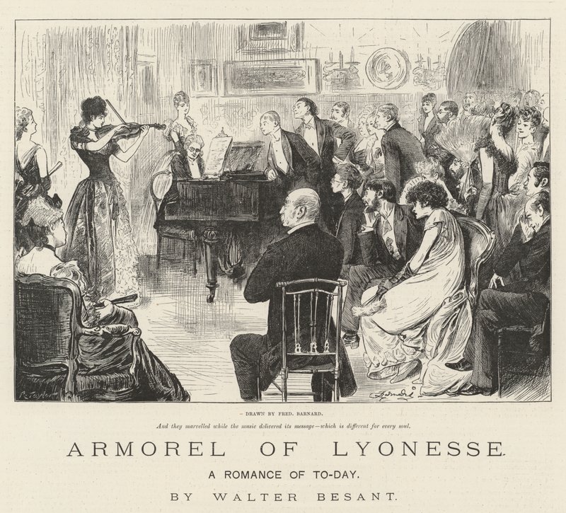 Armorel of Lyonesse, A Romance of To-Day, by Walter Besant by Frederick Barnard
