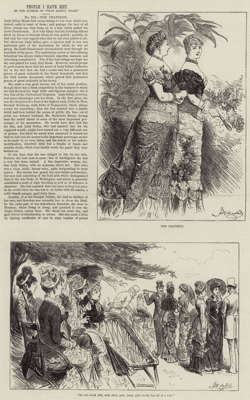 People I Have Met, the Chaperon by Frederick Barnard
