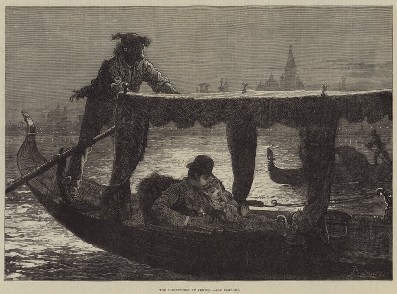 The Honeymoon at Venice by Frederick Barnard