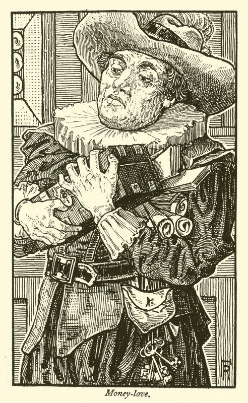 Money-love by Frederick Hurten Rhead