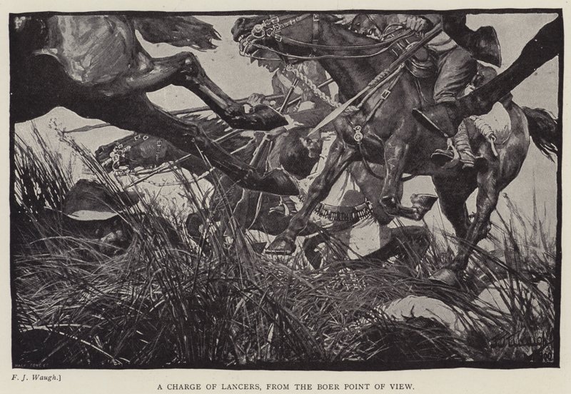 A charge of Lancers, from the Boer point of view by Frederick Judd Waugh