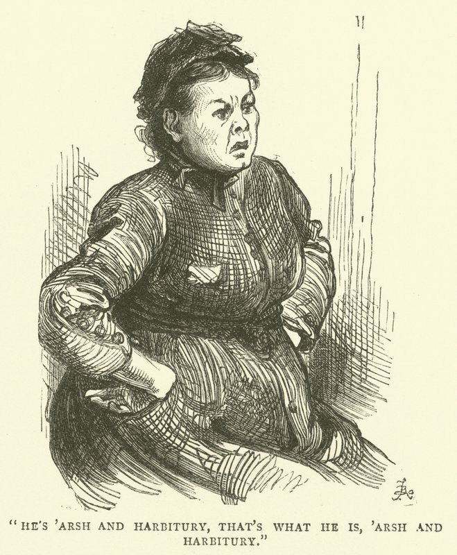 A Woman Angry at Being Summoned to a Meeting with a School Board Official Regarding Her Failure to Send Her Son to School by Frederick L. Bernard