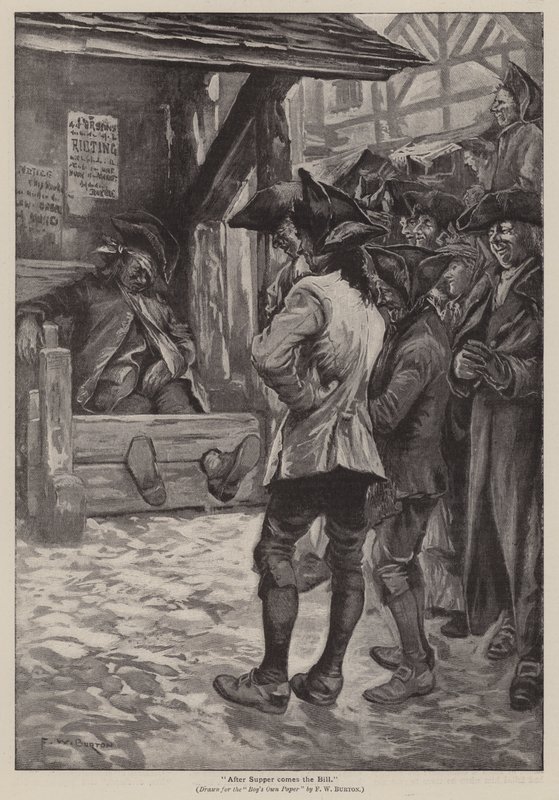 After supper comes the bill by Frederick William Burton