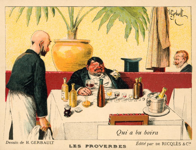 He Who Has Drunk Will Drink by French School