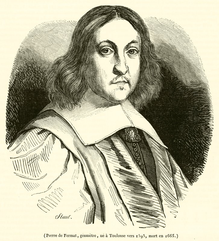 Pierre de Fermat, geometer, born in Toulouse around 1595, died in 1665 by French School