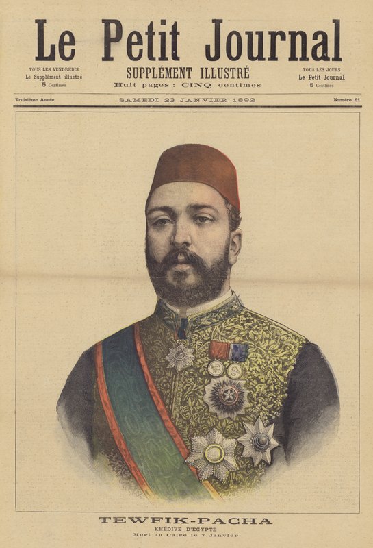 Tewfik Pasha, Khedive of Egypt by French School