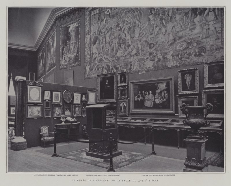 18th Century room in the Museum of Childhood in the Petit Palais, Paris by French Photographer
