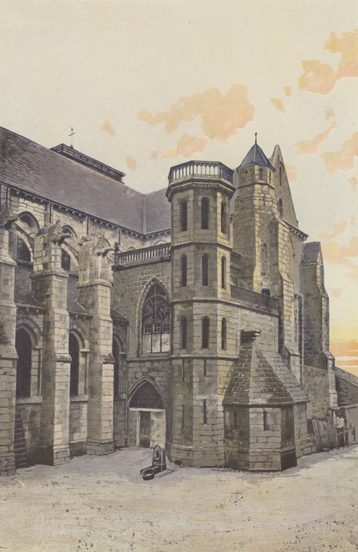 Aigueperse, Church, South Facade by French Photographer