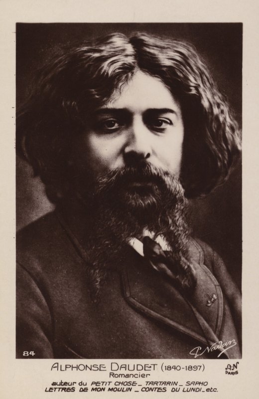 Alphonse Daudet (1840-1897), French novelist by French Photographer