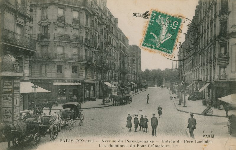 Avenue du Pere-Lachaise in the 20th Arrondissement of Paris, France by French Photographer