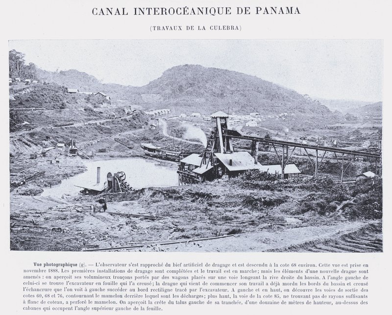 Interoceanic Canal of Panama, Works of the Culebra by French Photographer
