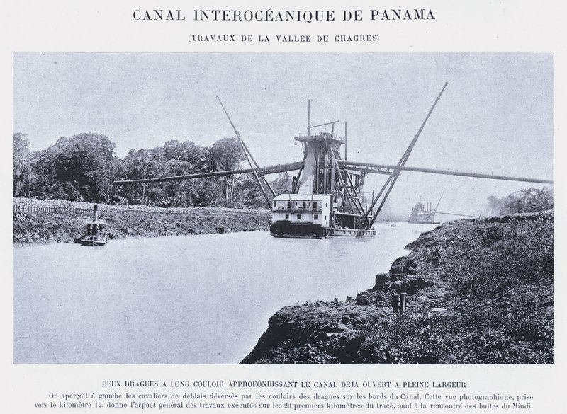 Interoceanic Canal of Panama, Works at the Chagres Valley by French Photographer